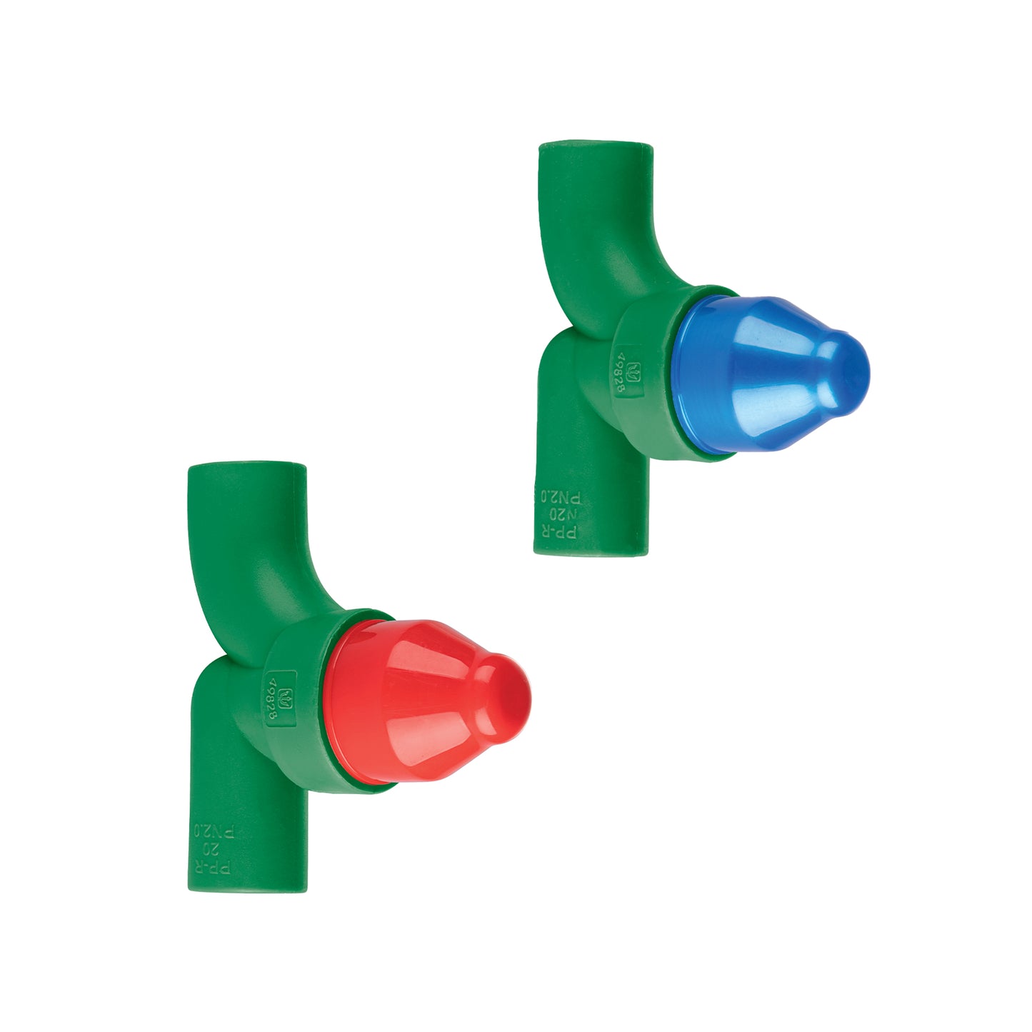 Juego de 2 llaves de empotrar PPR 1/2" sin manerales, FOSET 44449