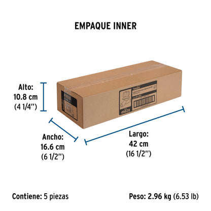 Juego de 2 llaves de empotrar PPR 1/2" con manerales, FOSET 49828