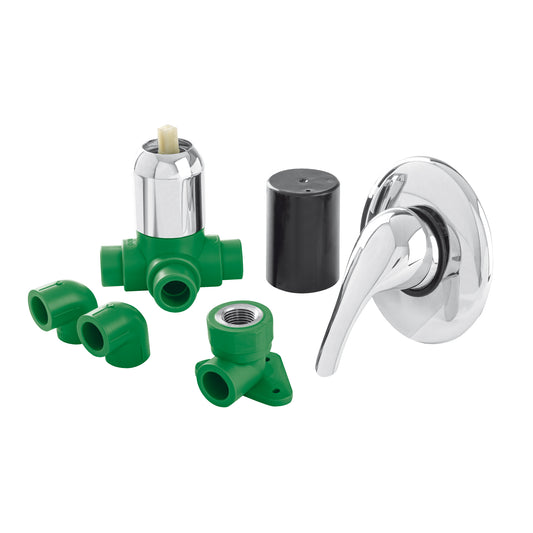 Kit de instalación p/regadera PPR 1/2" con monomando, FOSET 45860
