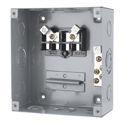 Centro de carga de 4 unidades 50 Amp de sobreponer CC04S IGESA