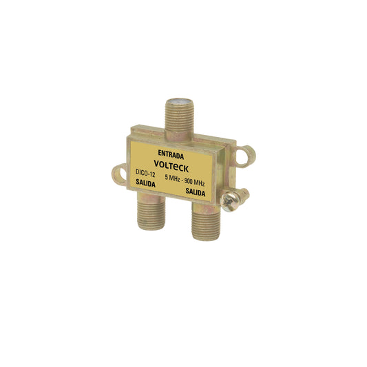 Divisor coaxial de 1 entrada y 2 salidas