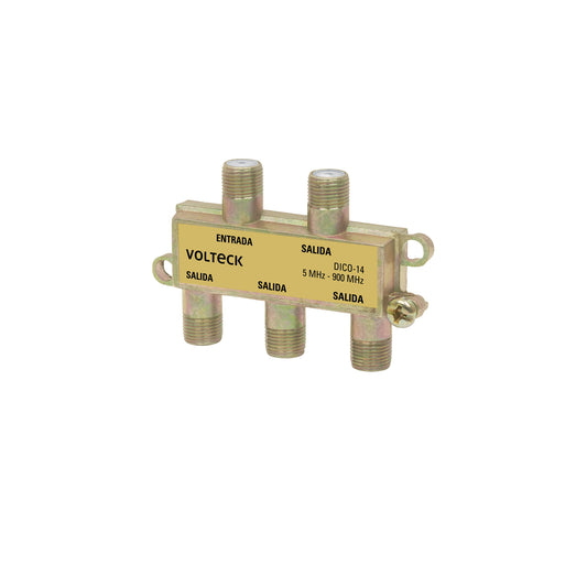 Divisor coaxial de 1 entrada y 4 salidas