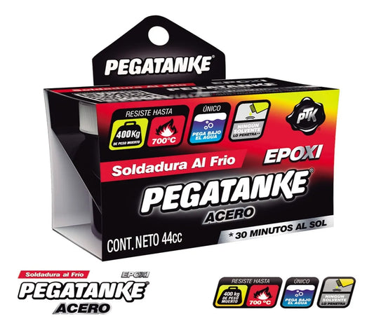 Pegamento Pegatanke Acero Soldadura Epoxica En Frio 34 Ml