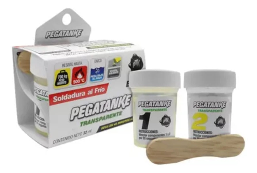 Pegatanke Transparente Soldadura Epoxica En Frió 32 Cc