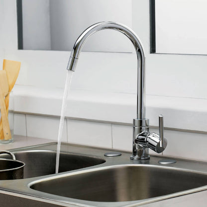 Monomando cromo nariz retráctil para fregadero, Foset 49914