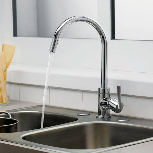 Monomando cromo nariz retráctil para fregadero, Foset 49914