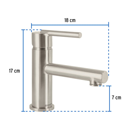 Monomando corto satín para lavabo, Foset 49940