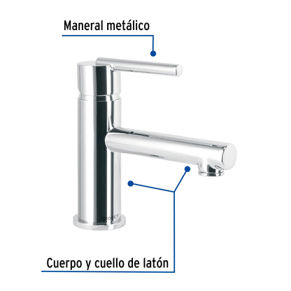 Monomando corto cromo para lavabo, Foset 49928