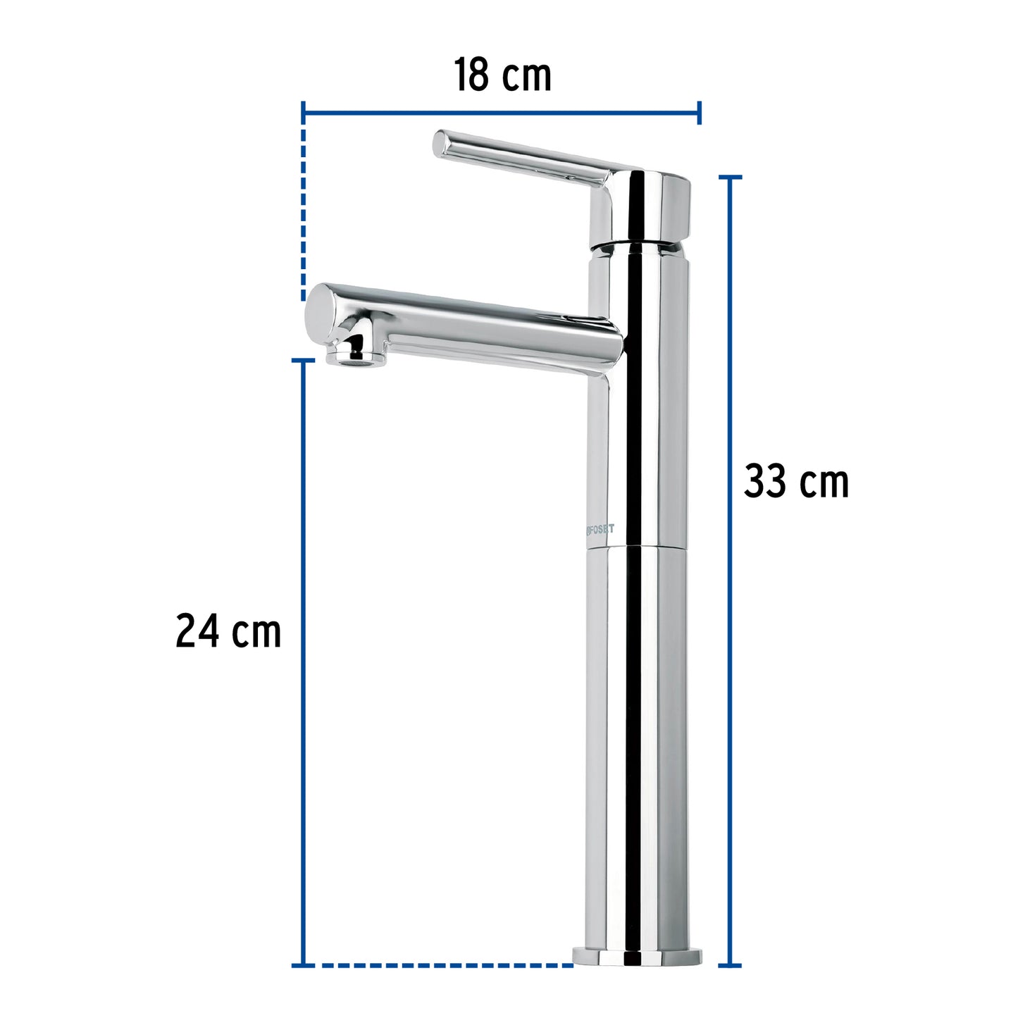 Monomando alto cromo para lavabo, Foset 49929