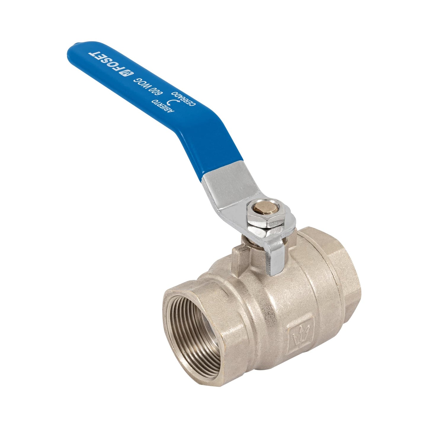 Válvula de esfera, de latón, roscable, 1-1/4", alta presión 49478