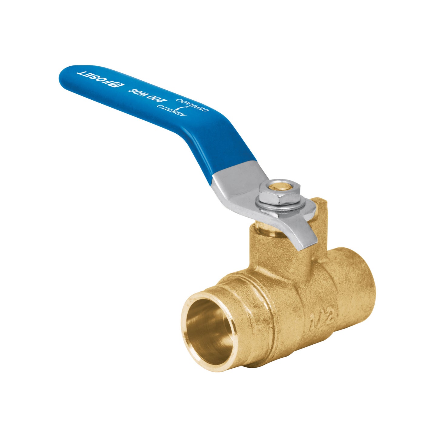 Válvula de esfera de latón, soldable 1/2", FOSET 49006