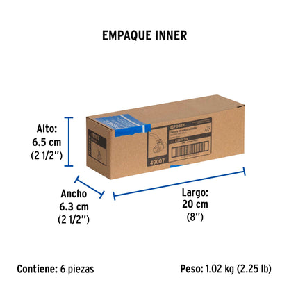 Válvula de esfera de latón, soldable 3/4", FOSET 49007