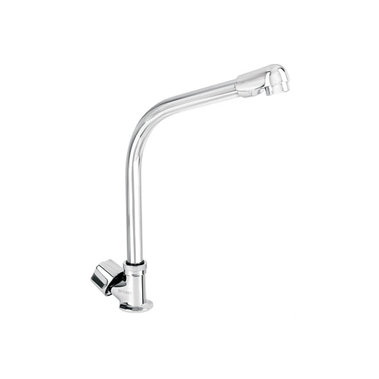 Llave individual fregadero, cuello cobra, hexagonal, BASIC 47690