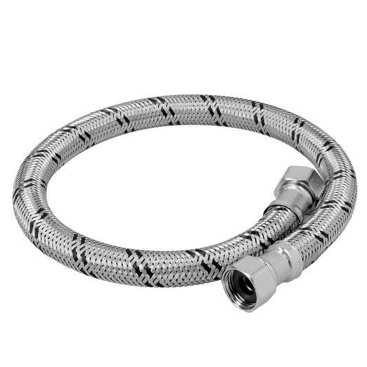 Manguera para boiler, acero inox, 1/2"x1/2", 60 cm, Foset 48965
