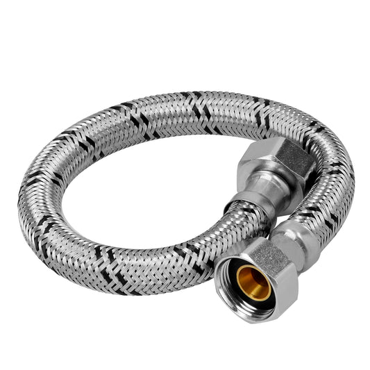 Manguera para boiler, acero inox, 3/4"x3/4", 80 cm, Foset 49133