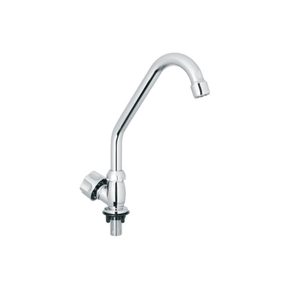 Llave individual fregadero,ABS,cuello corto,hexagonal, BASIC 47379
