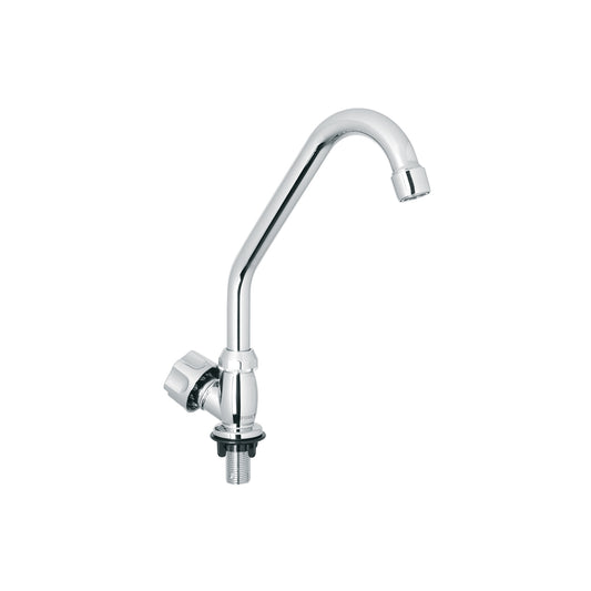 Llave individual fregadero,ABS,cuello corto,hexagonal, BASIC 47379