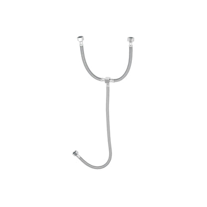 Manguera "T" lavabo/fregadero, vinilo, 1/2"x1/2"x1/2", 55cm 48224