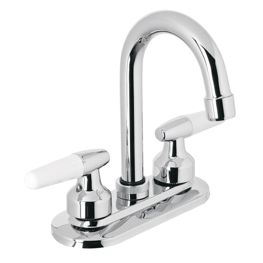 Mezcladora 4" para lavabo, cuello bar, manerales cono 49213