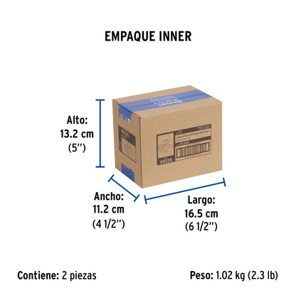 Juego 2 llaves individuales para lavabo, manerales acrílico 49235