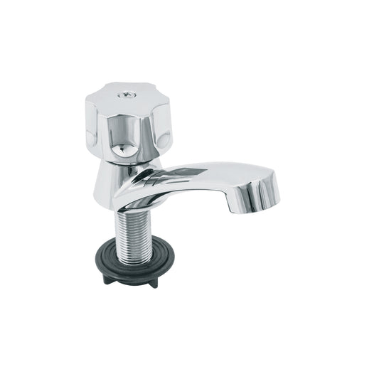 Llave individual lavabo, ABS, hexagonal, BASIC 49309