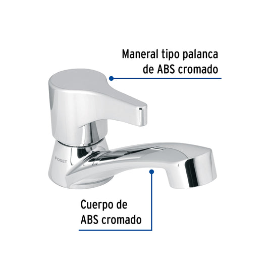 Llave individual lavabo, ABS, palanca, BASIC 48381