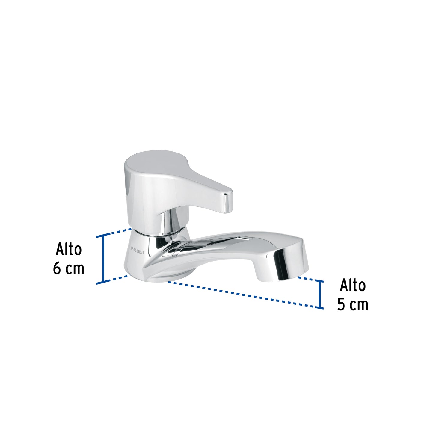 Llave individual lavabo, ABS, palanca, BASIC 48381