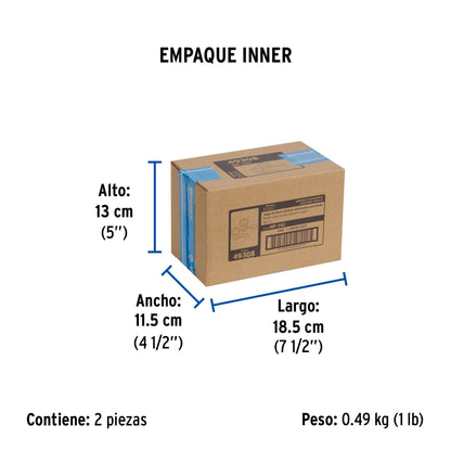 Juego llaves individuales lavabo, ABS, hexagonal, BASIC 49308