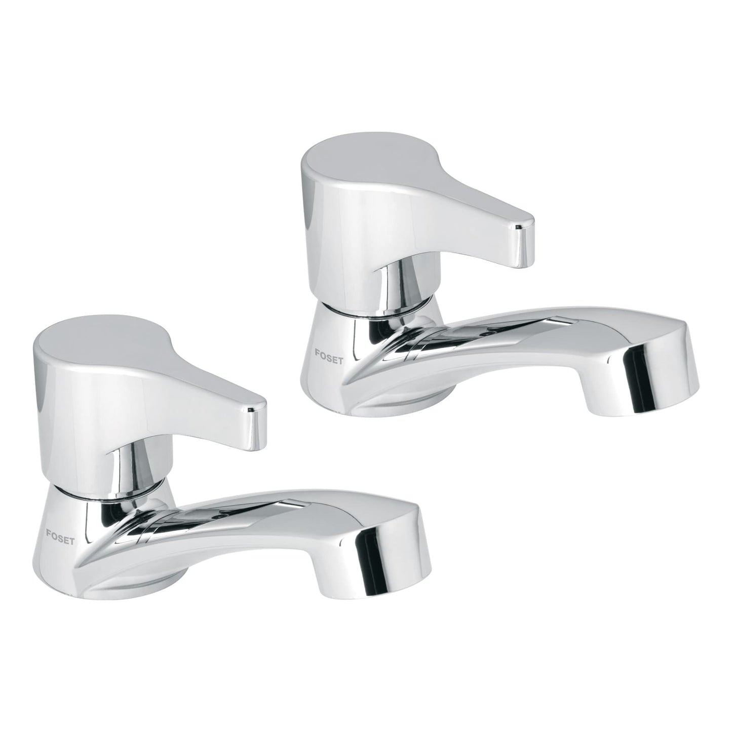 Juego llaves individuales lavabo, ABS, palanca, BASIC 48382