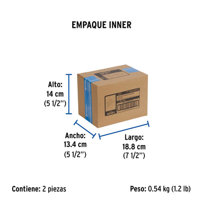 Juego llaves individuales lavabo, ABS, cruceta, BASIC 48384