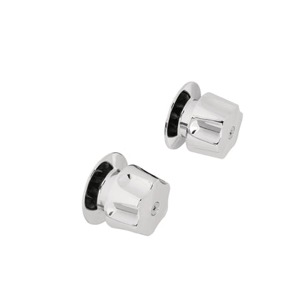 Juego de 2 manerales hex. metálicos para regadera, Foset 49241