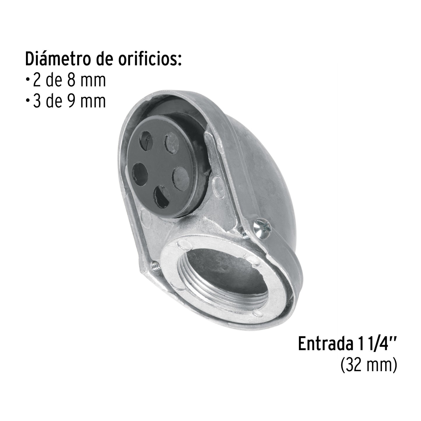 Mufa roscada 1-1/4" para tubo, Volteck