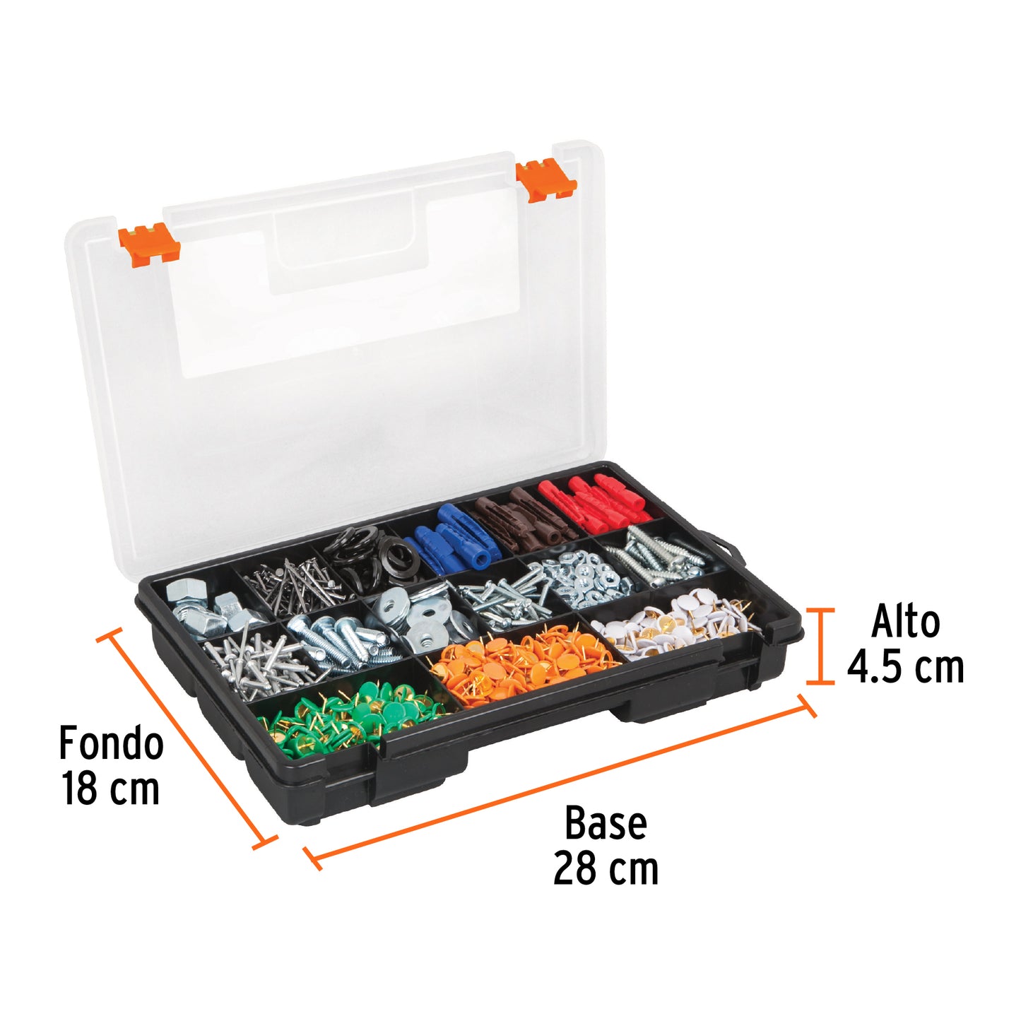 Organizador 11" con 15 compartimentos, Truper 19896