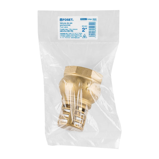 Pichancha con rejilla de latón 2", FOSET 49049