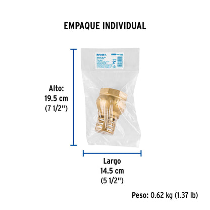 Pichancha con rejilla de latón 2", FOSET 49049
