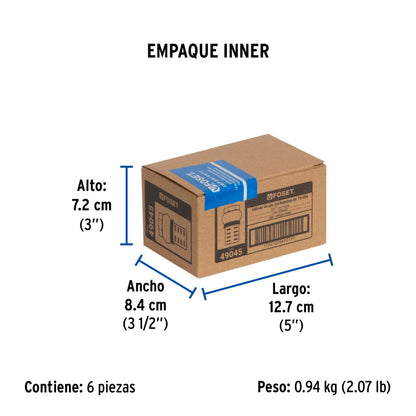 Pichancha con rejilla de latón 3/4", FOSET 49045