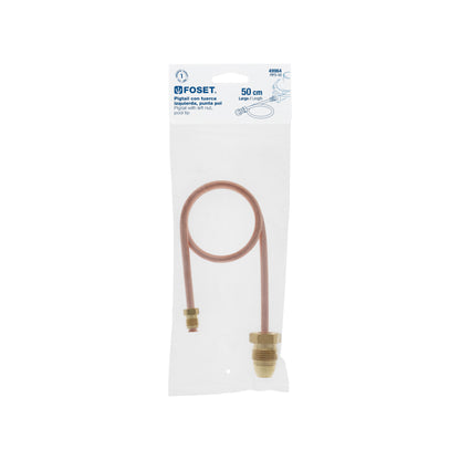 Pigtail con tuerca izquierda, punta pol, 50 cm, FOSET 49964