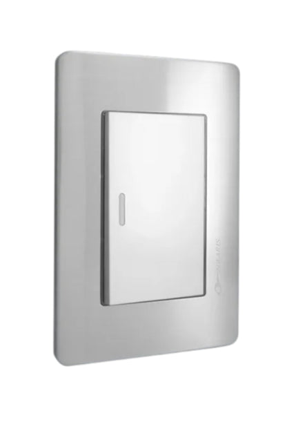 PLACA A5 GRIS CON 1 APAGADOR AL-1GR