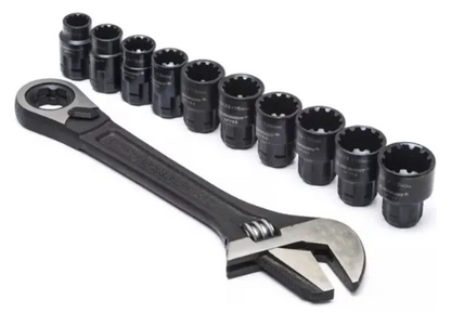 LLAVE AJUSTABLE & DADOS SET X6™ PASS-THRU™ QCRW8