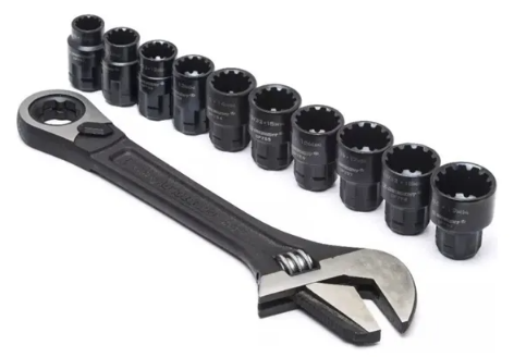 LLAVE AJUSTABLE & DADOS SET X6™ PASS-THRU™ QCRW8