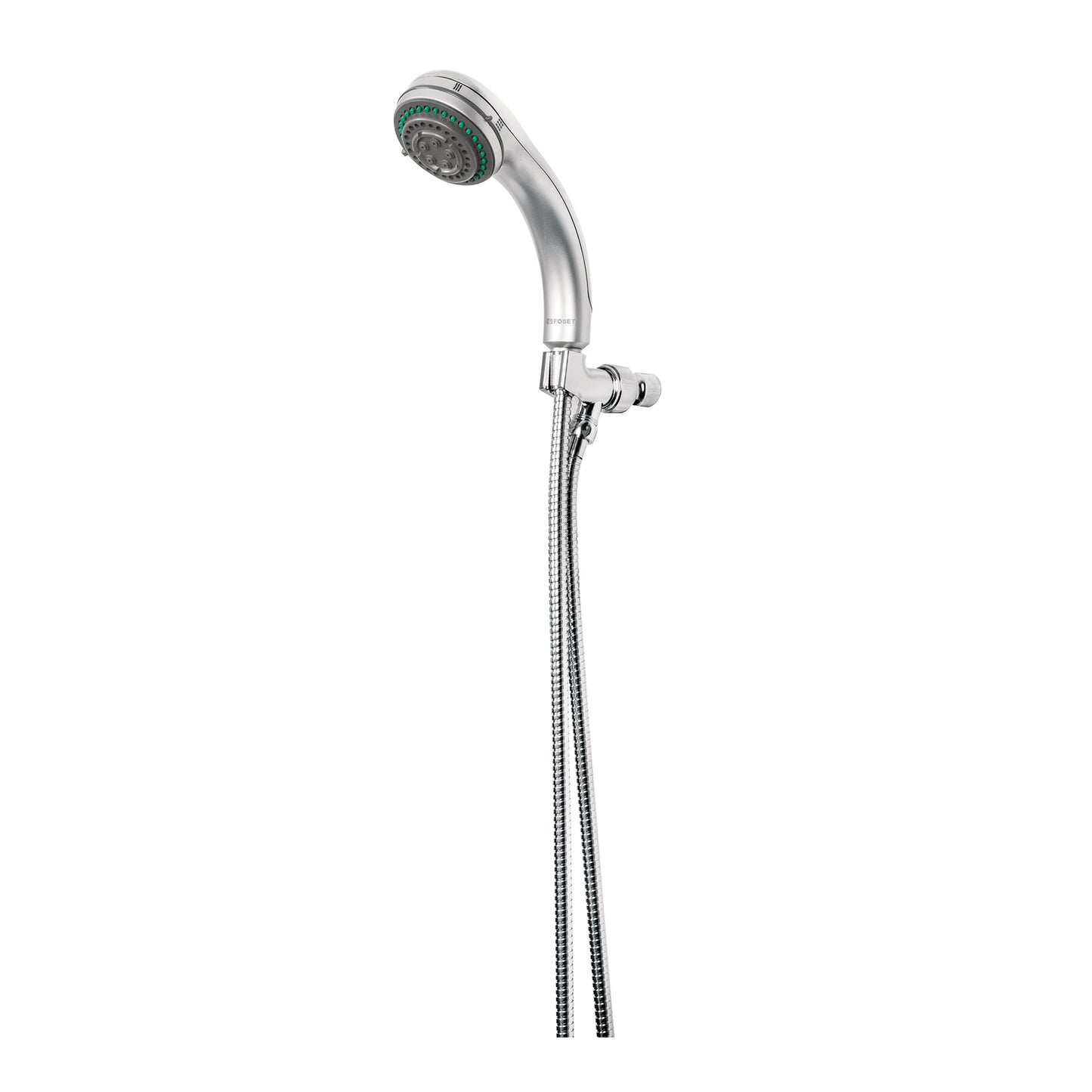 Regadera de teléfono 3", 5 funciones con soporte, Foset 49432