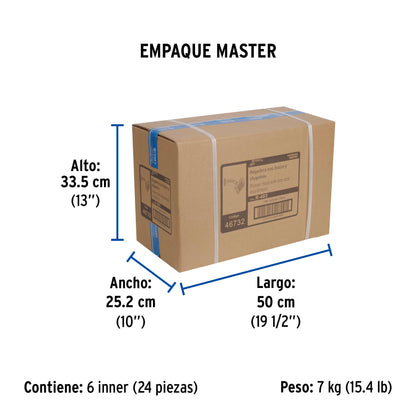 Regadera cuadrada ABS 4" acabado cromo con brazo, Foset 46732