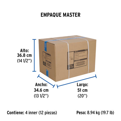 Regadera cuadrada ABS 6" acabado satín con brazo, Foset 46740