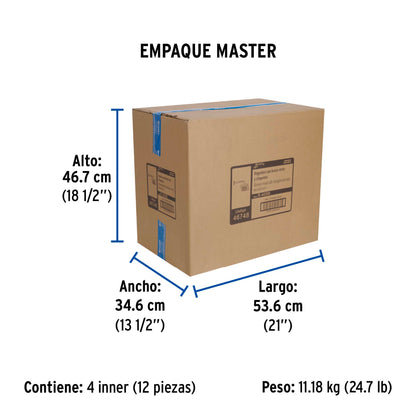 Regadera cuadrada ABS 8" acabado negro mate con brazo, Foset 46748