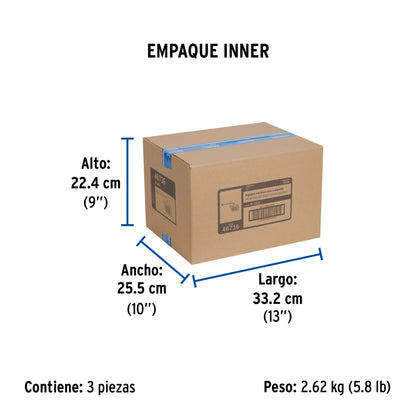 Regadera cuadrada ABS 8" acabado cromo con brazo, Foset 46736