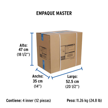 Regadera cuadrada ABS 8" acabado cromo con brazo, Foset 46736