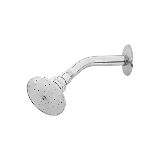 Regadera redonda 3" brazo y chapetón de acero, Foset 45058