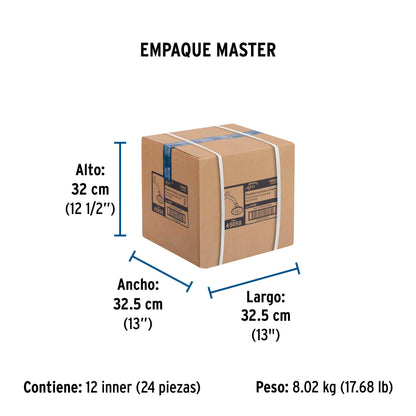 Regadera redonda 3" brazo y chapetón de acero, Foset 45058