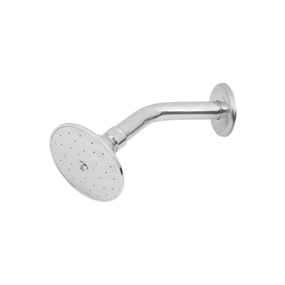 Regadera redonda 3-1/2" brazo y chapetón de acero, Foset 49247