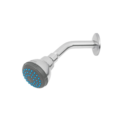 Regadera redonda 2-1/2" brazo y chapetón de acero, Foset 49245